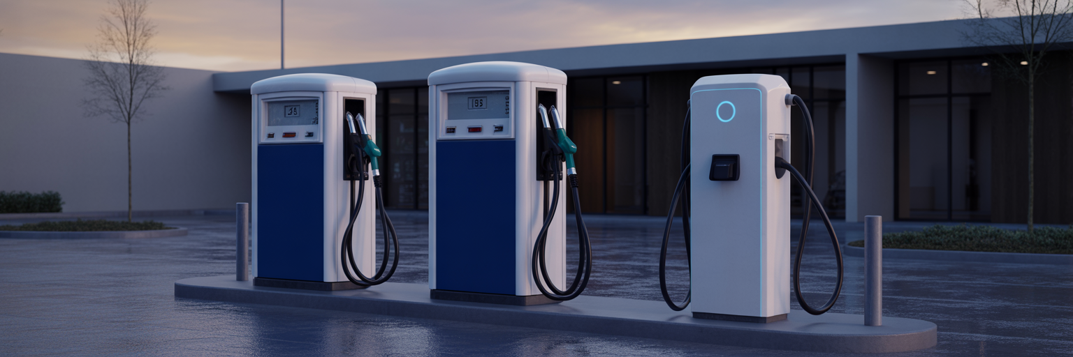 Petrol pump diesel pump and EV charger