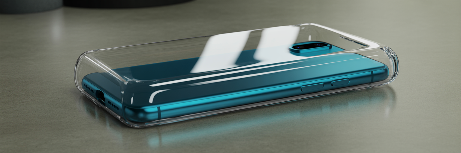 Phone case with reinforced corner protection.
