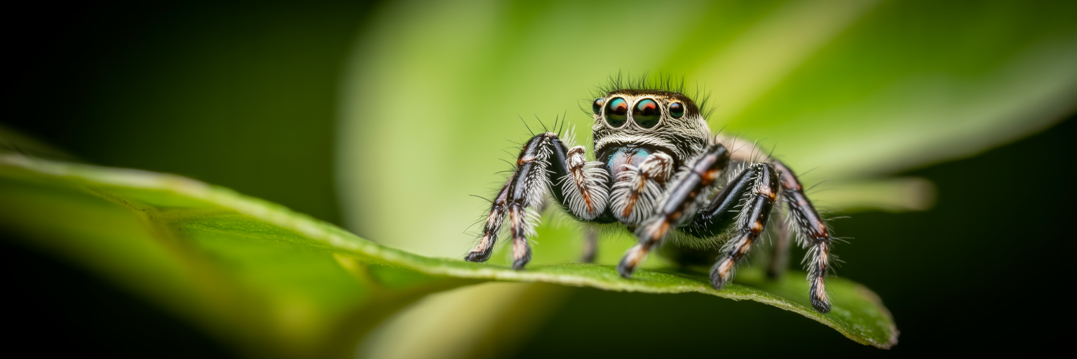 Portrait of a Toxeus magnus spider