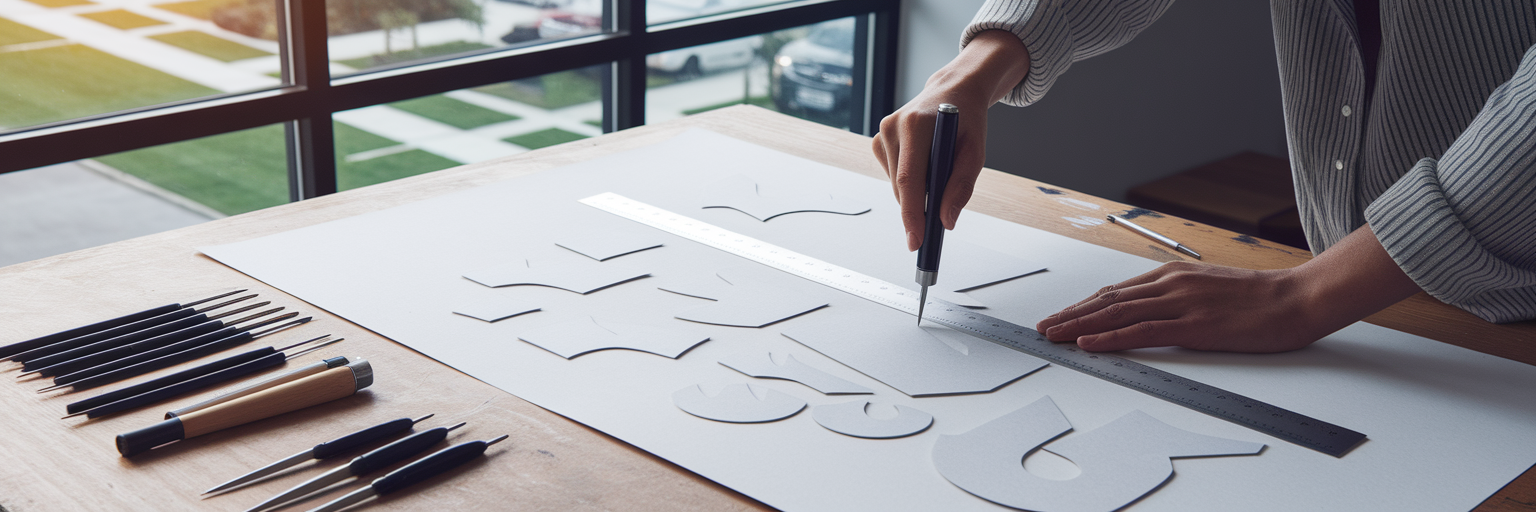 Precisely crafting app screenshot layouts.