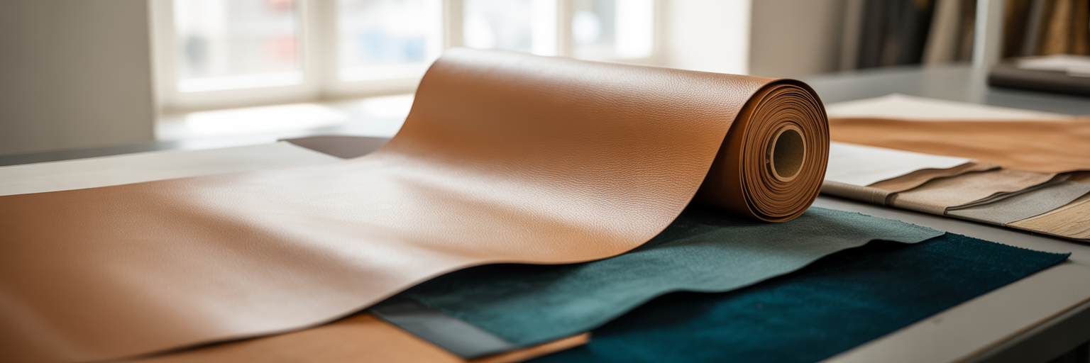 Premium vegan leather and tactile fabrics