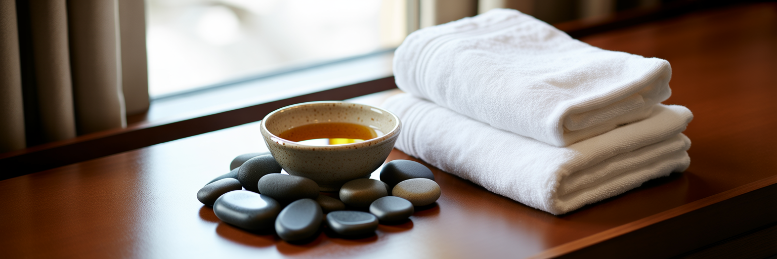 Professional at-home spa equipment setup
