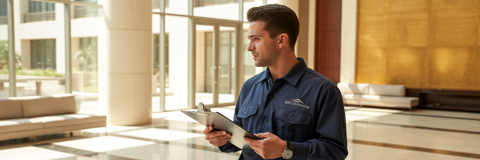 Professional mover coordinating logistics in Dubai.