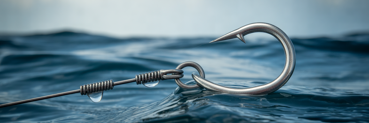 Professionally rigged offshore trolling lure