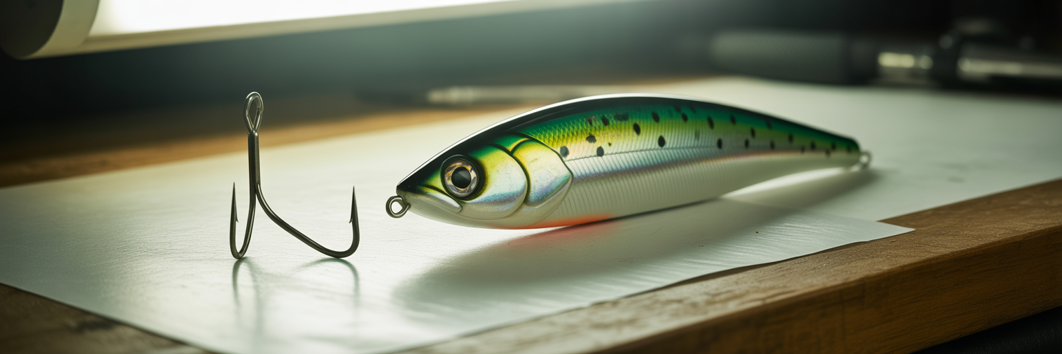 Proper hook to lure head proportion.