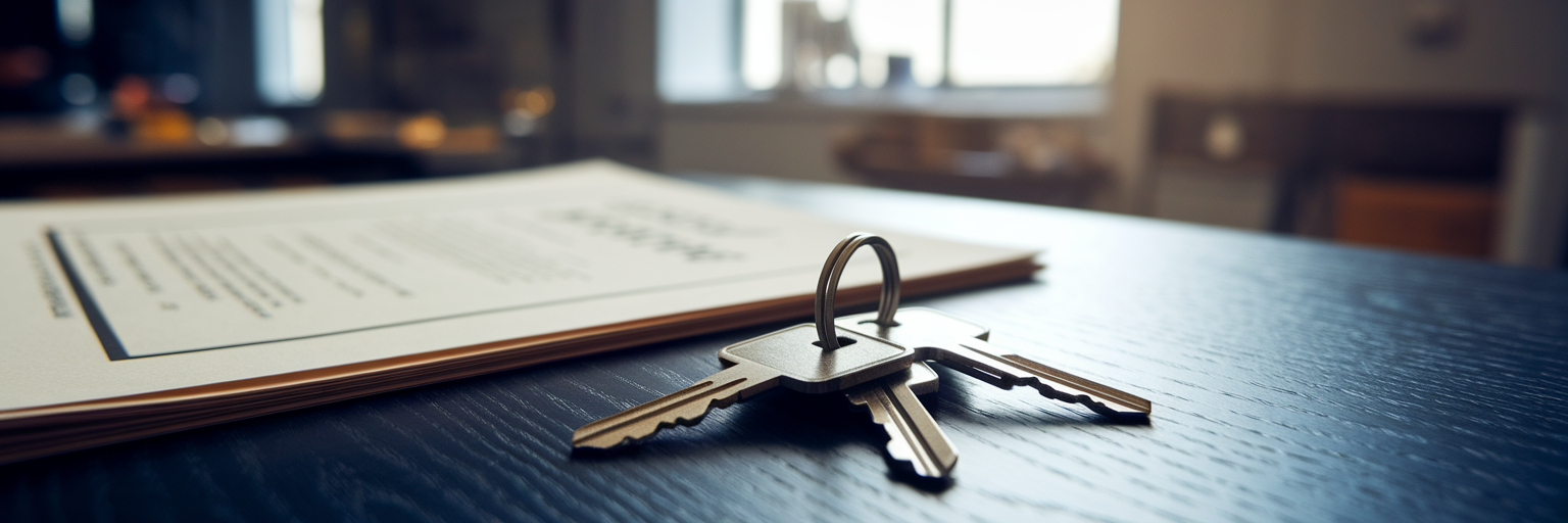 Property deed and keys as collateral.