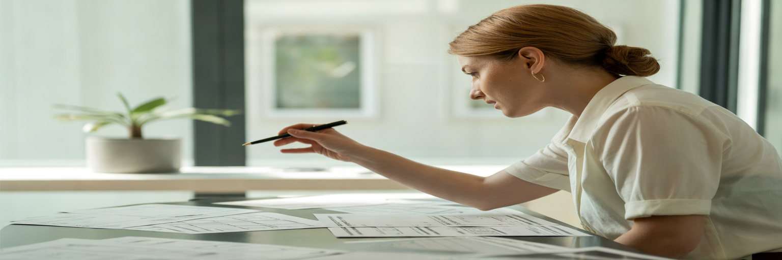 Publisher reviewing printed website layout wireframes