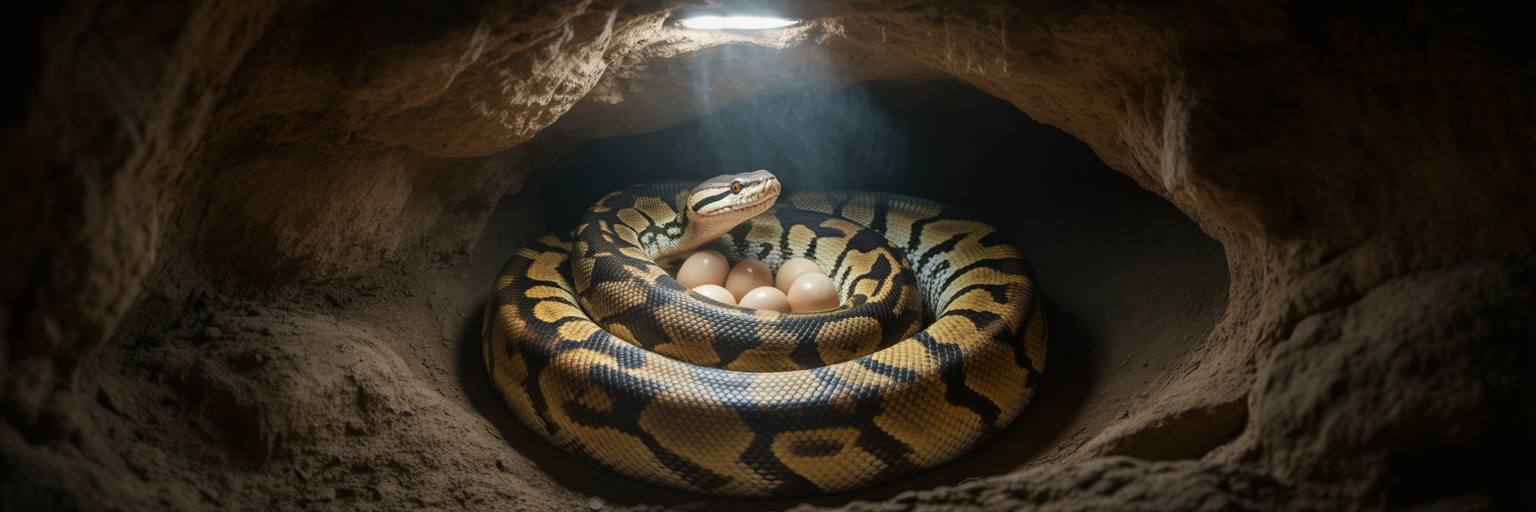 Python generating heat to warm eggs.