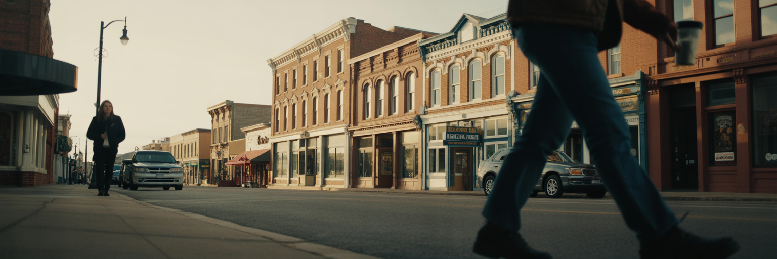 Quiet morning on Main Street Buffalo.