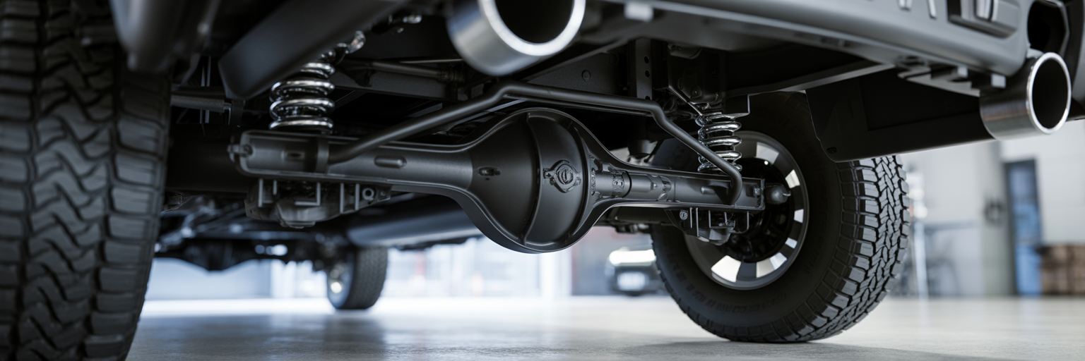 Ram 1500 multi-link coil spring suspension.