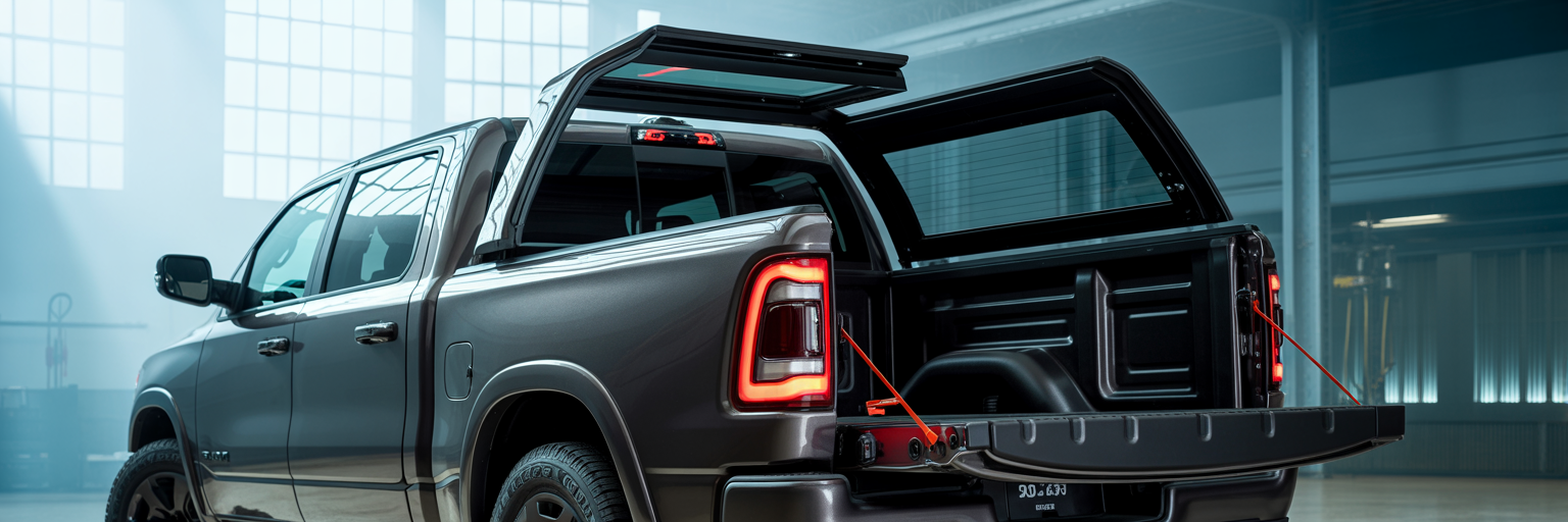 Ram 1500 multifunction tailgate and step.