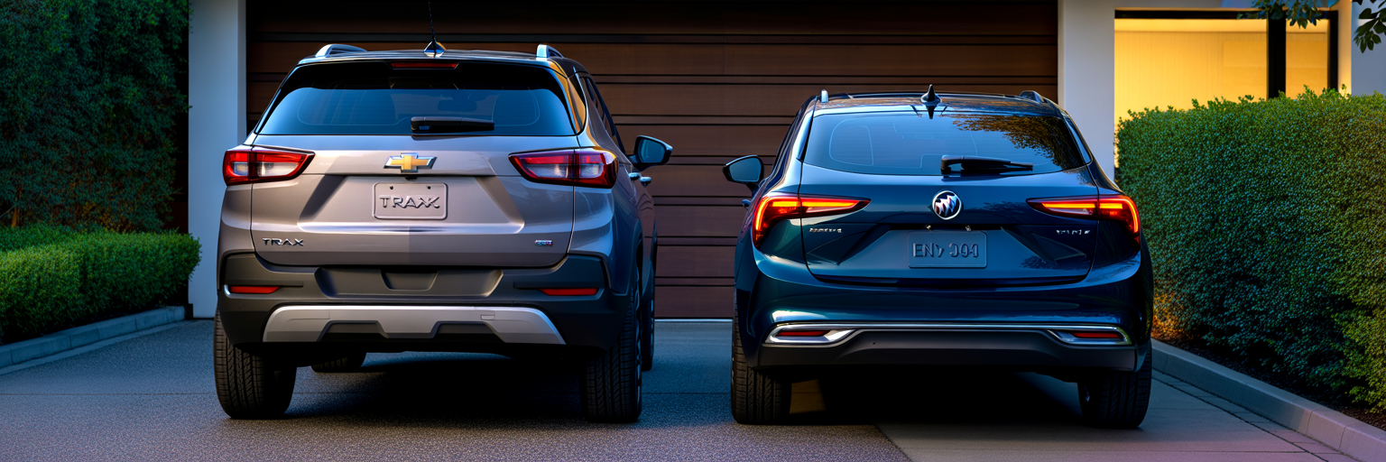 Rear profiles of Trax and Envista compared