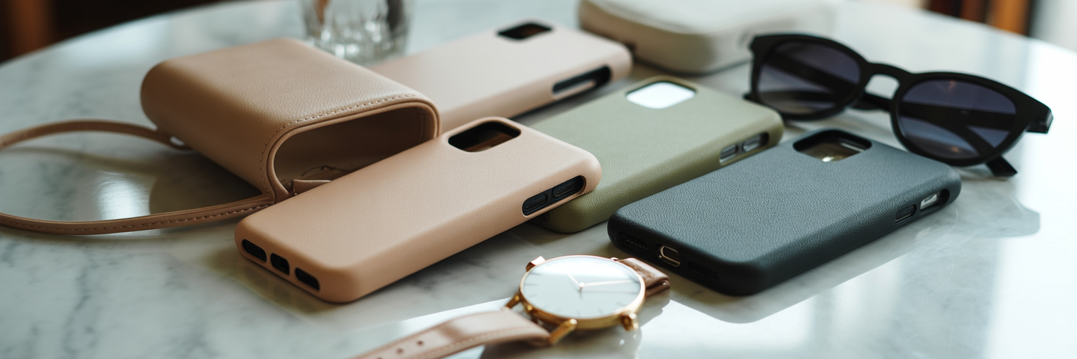 Rectangle iPhone cases in various styles.
