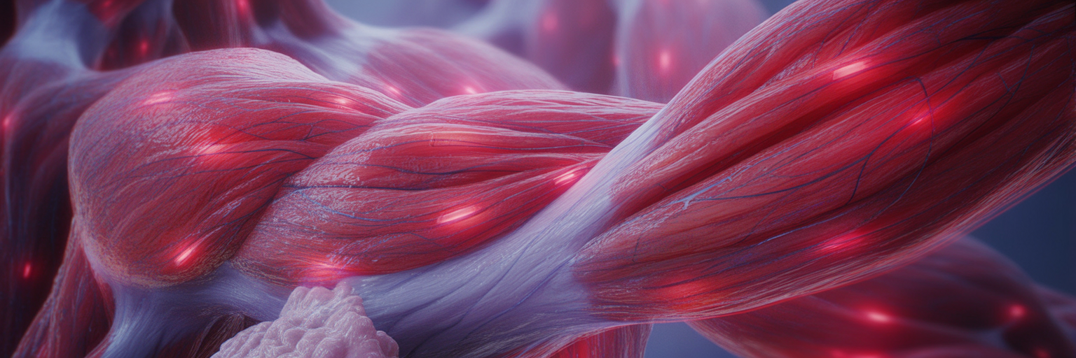 Red light therapy reducing muscle inflammation.