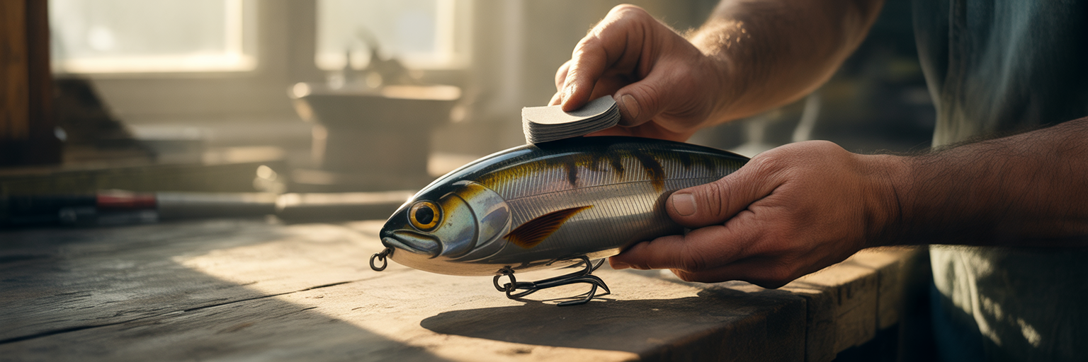 Restoring hard-body fishing lure finish.
