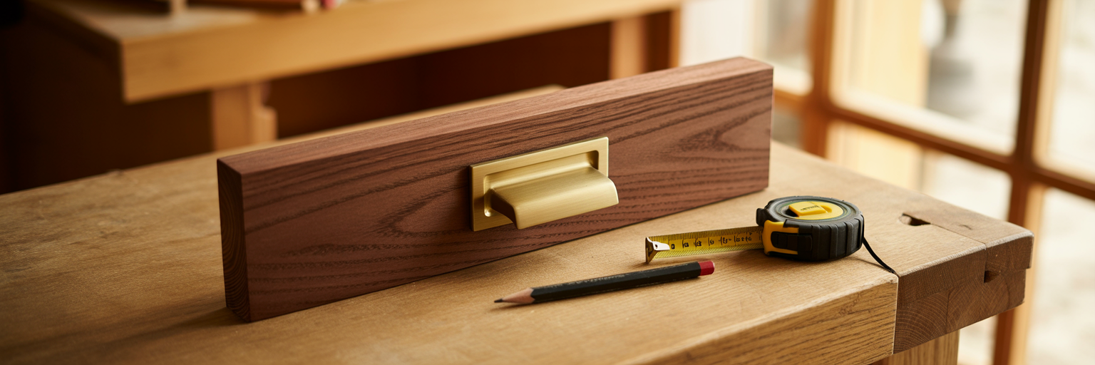 Routing a cabinet door for a recessed pull