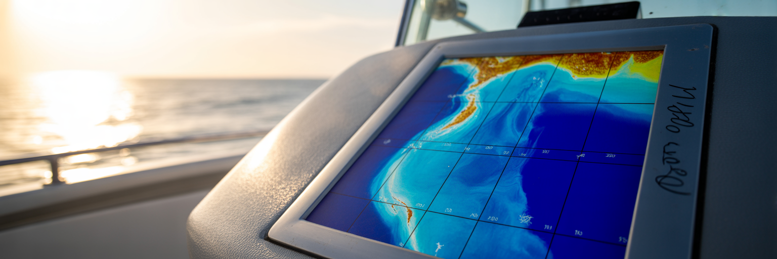 Satellite sea surface temperature chart Florida