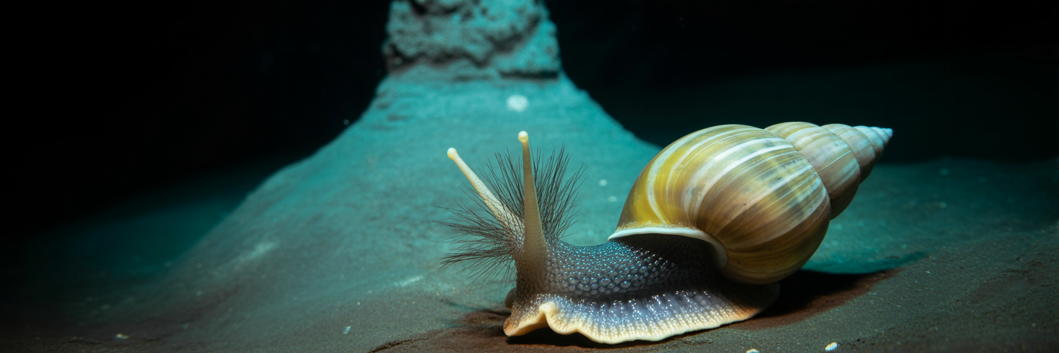 Scaly-foot gastropod near hydrothermal vent