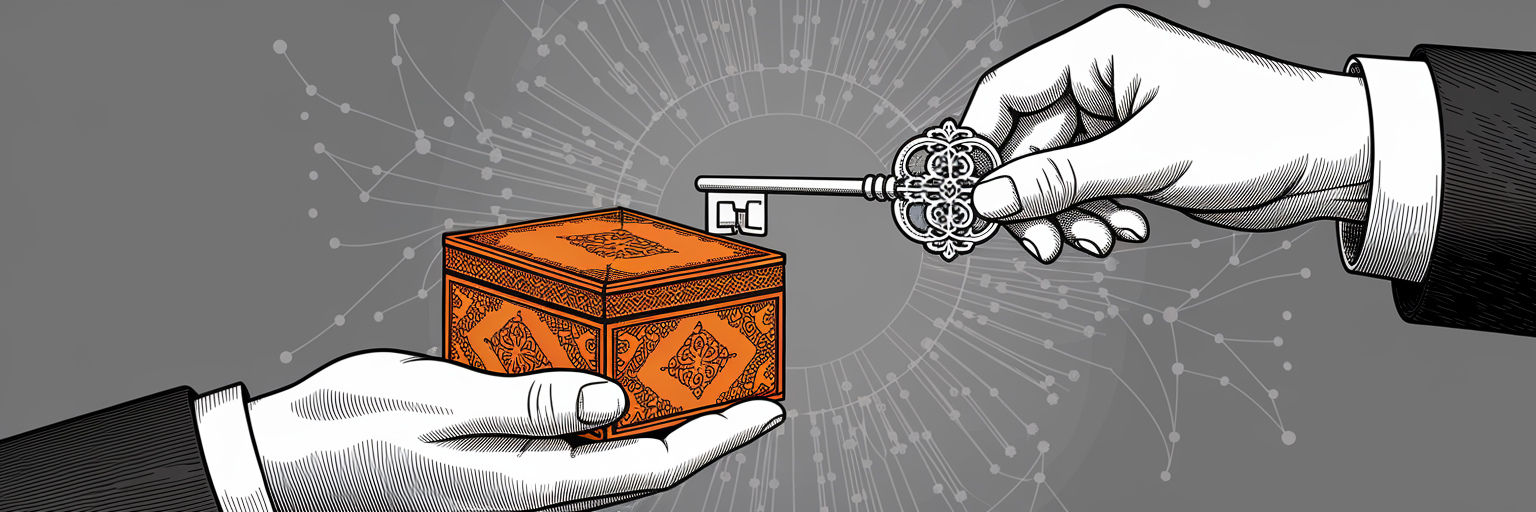 Secure data exchange with zero-knowledge proof.