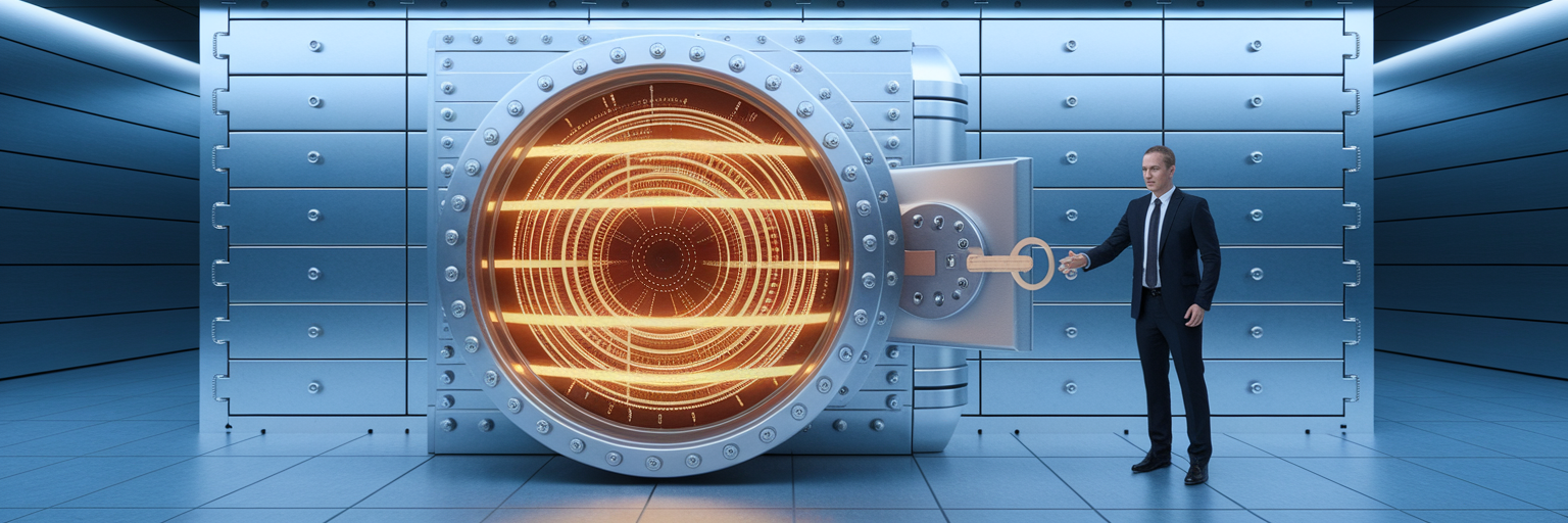 Secure vault with transparent layers