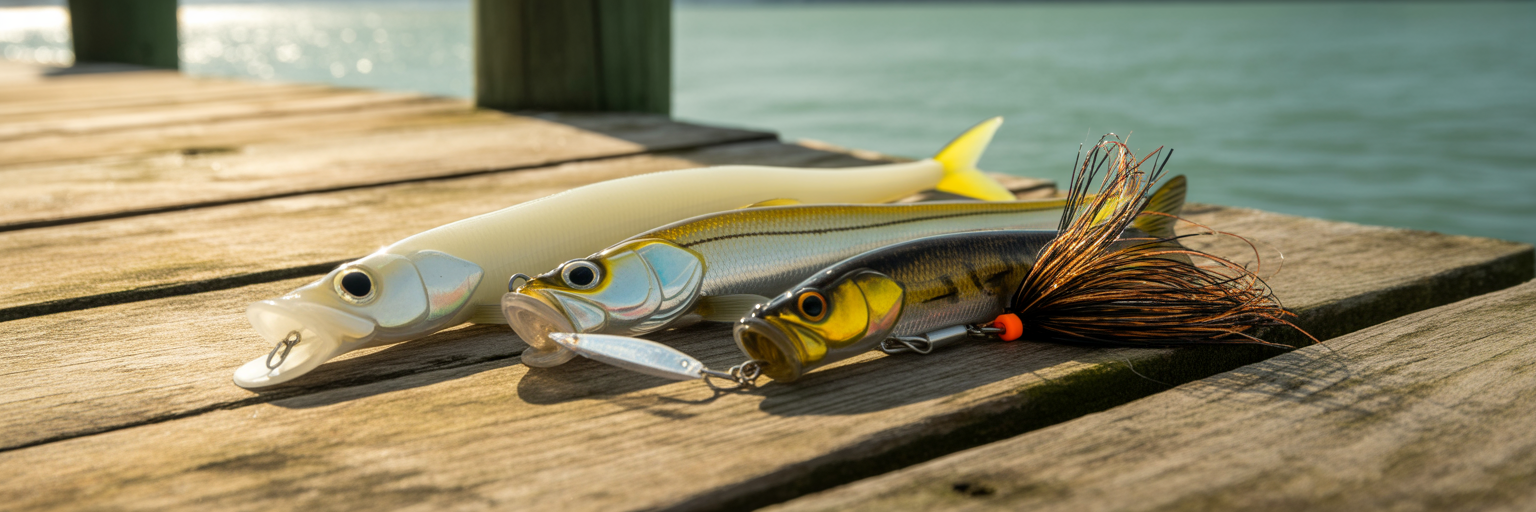 Selection of effective snook fishing lures