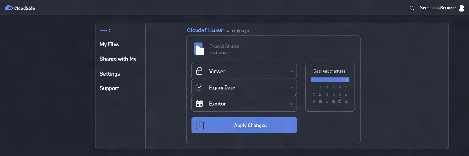 Setting secure file sharing access controls.