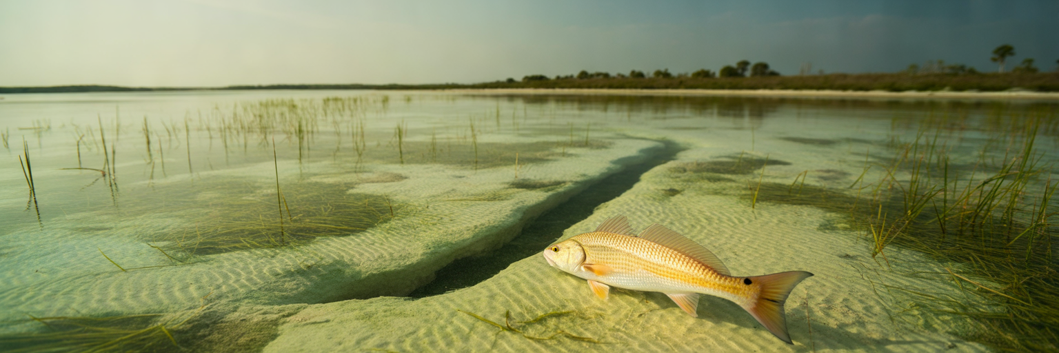 Shallow Florida grass flat for redfish.