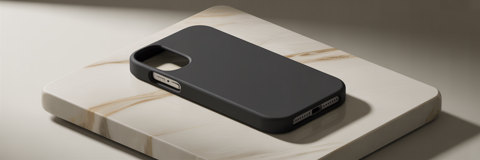 Slim rectangle iPhone case silhouette