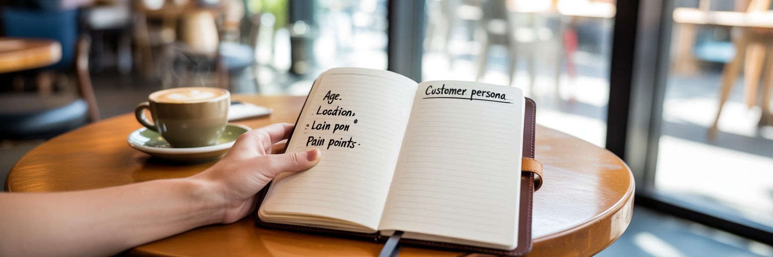 Small business owner creating customer persona