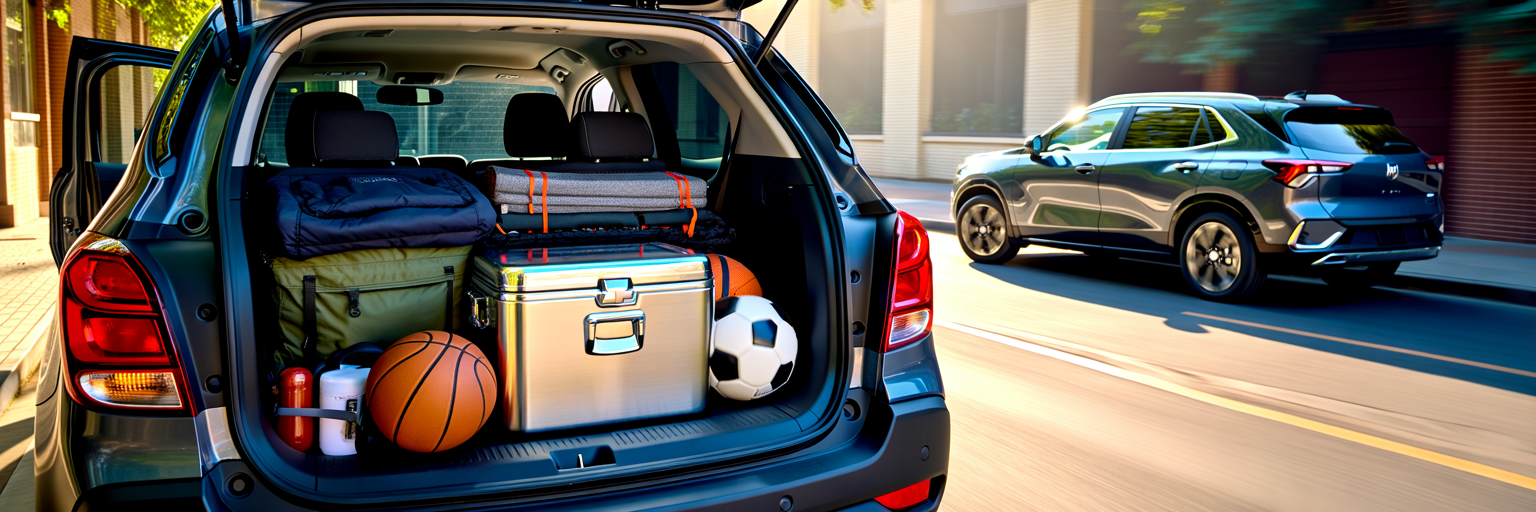 Spacious cargo area of a Chevrolet Trax