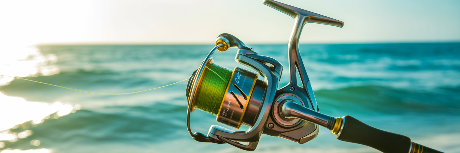 Spinning reel with 30-pound braided line