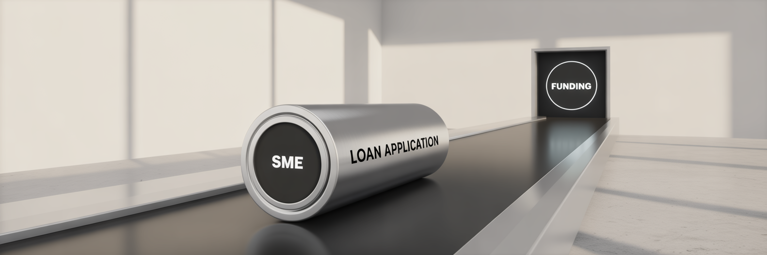 Streamlined loan application process visualised.