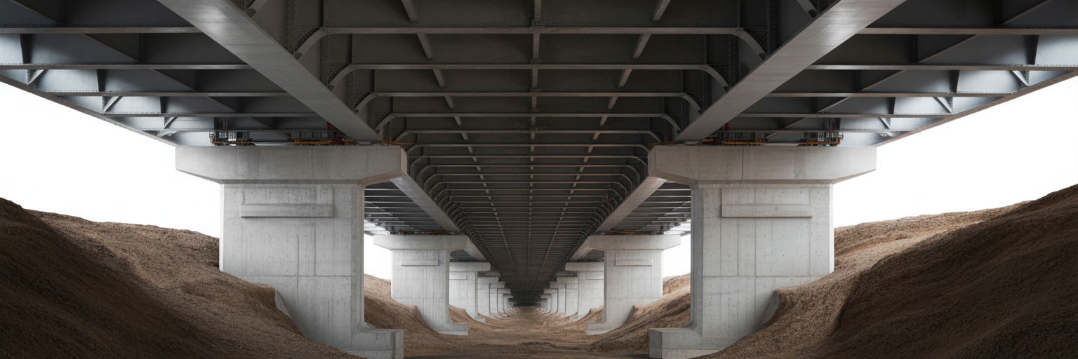 Strongly engineered bridge symbolizing overcoming challenges.