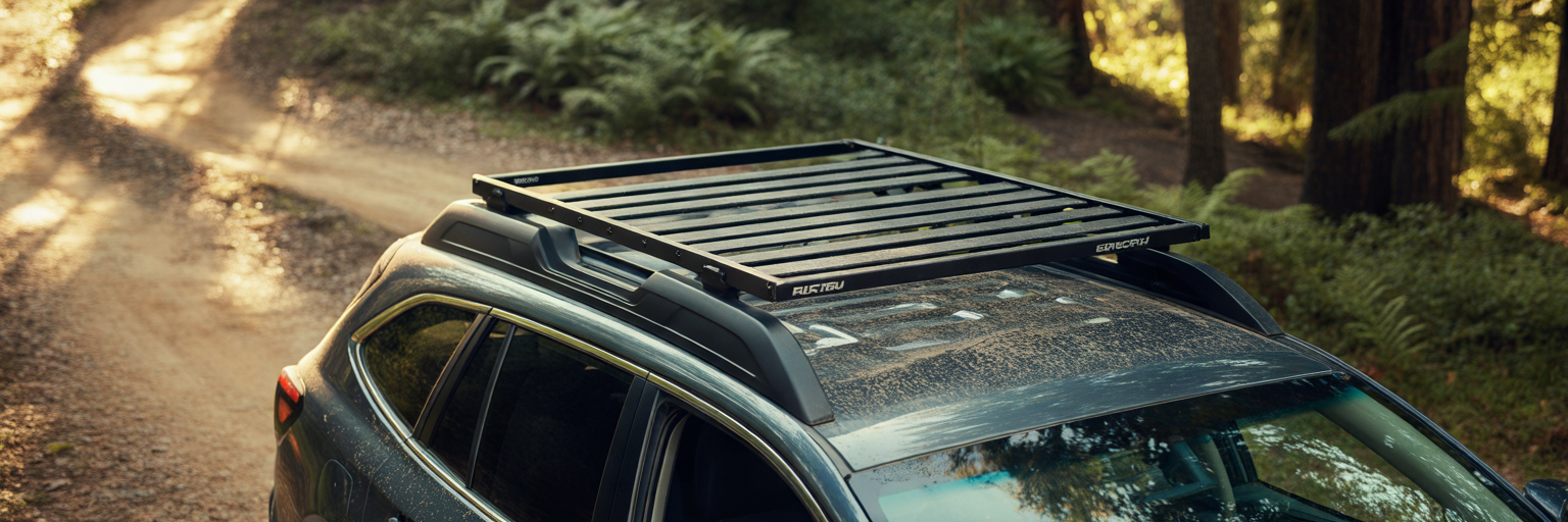 Subaru Outback with expedition roof rack