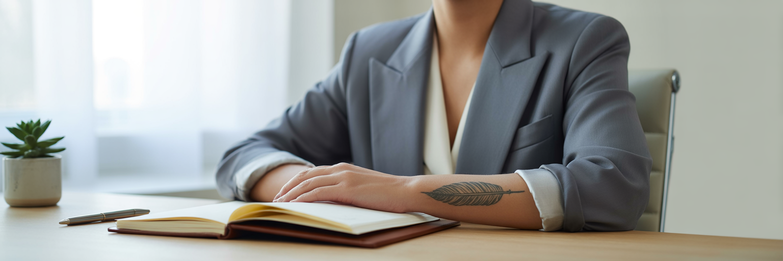 Subtle fine-line tattoo on wrist