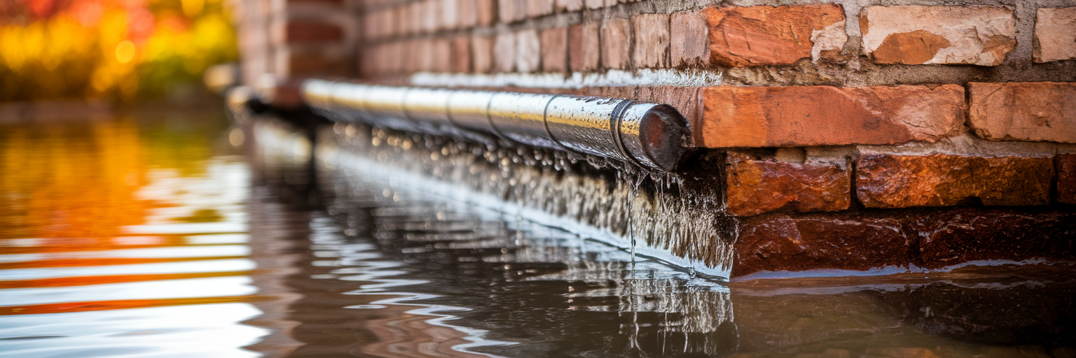 Subtle water stains on a Clearwater home's wall.