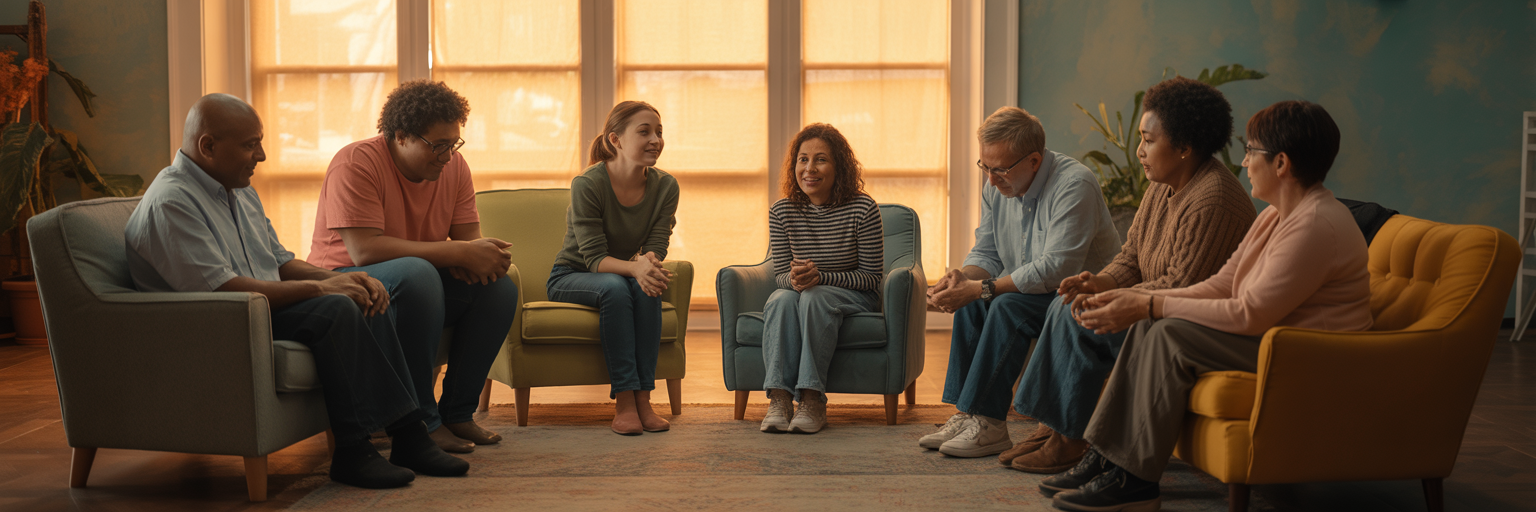 Support group listening with compassion