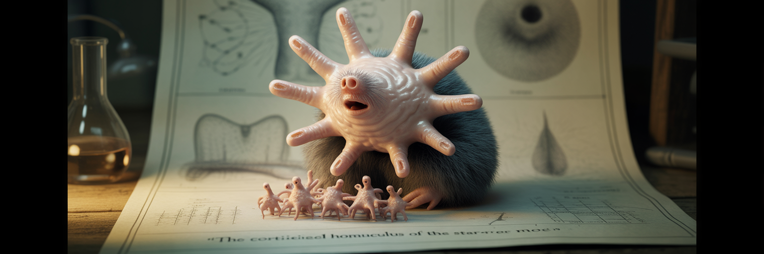 Switchboard metaphor for mole's brain processing.