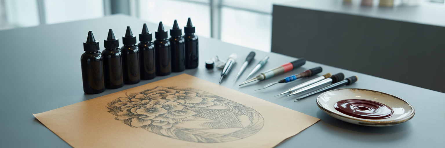 Tattoo cover up design process.