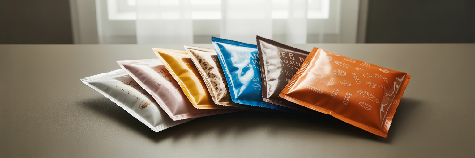 Textured custom packaging material samples.