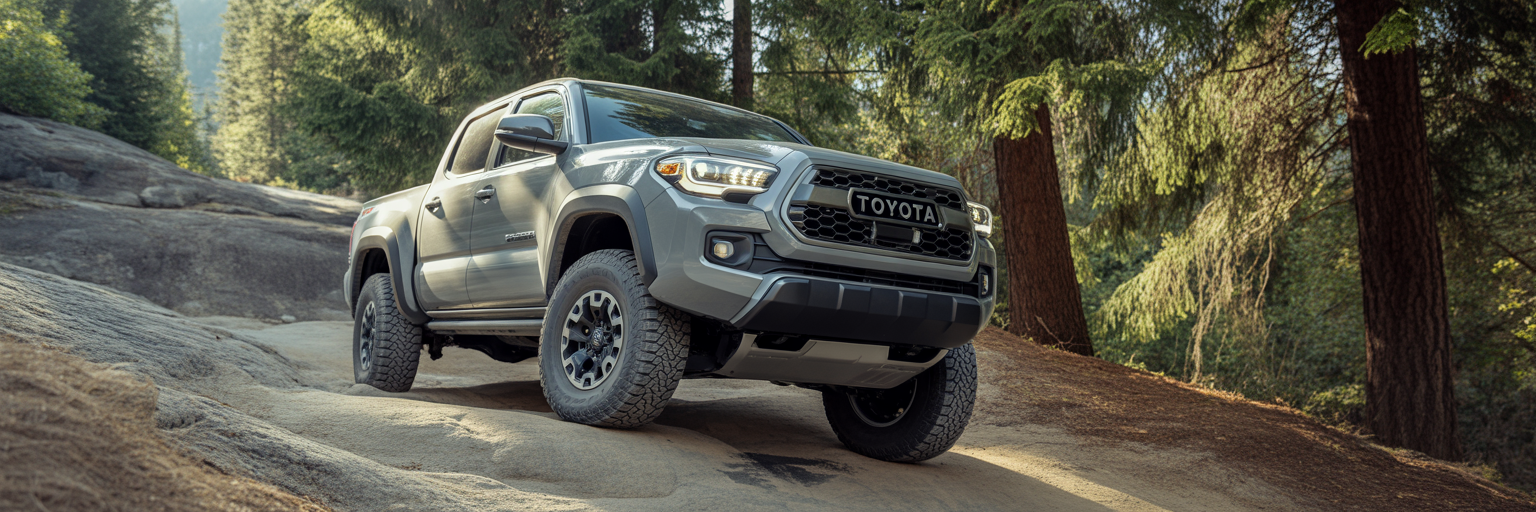 Third generation Tacoma TRD Pro on trail