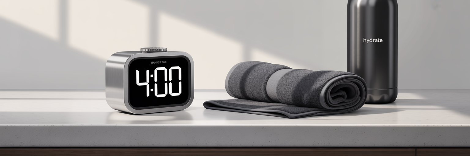 Timer set for four hours for recovery.