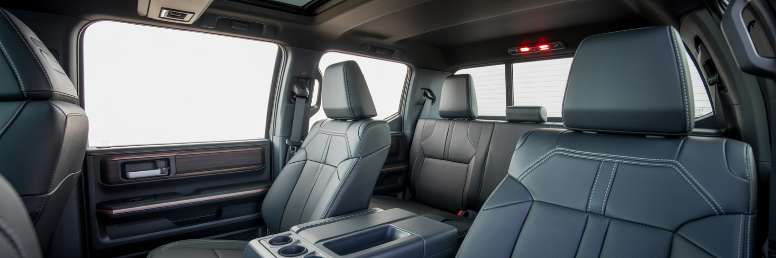 Toyota Tundra CrewMax rear interior