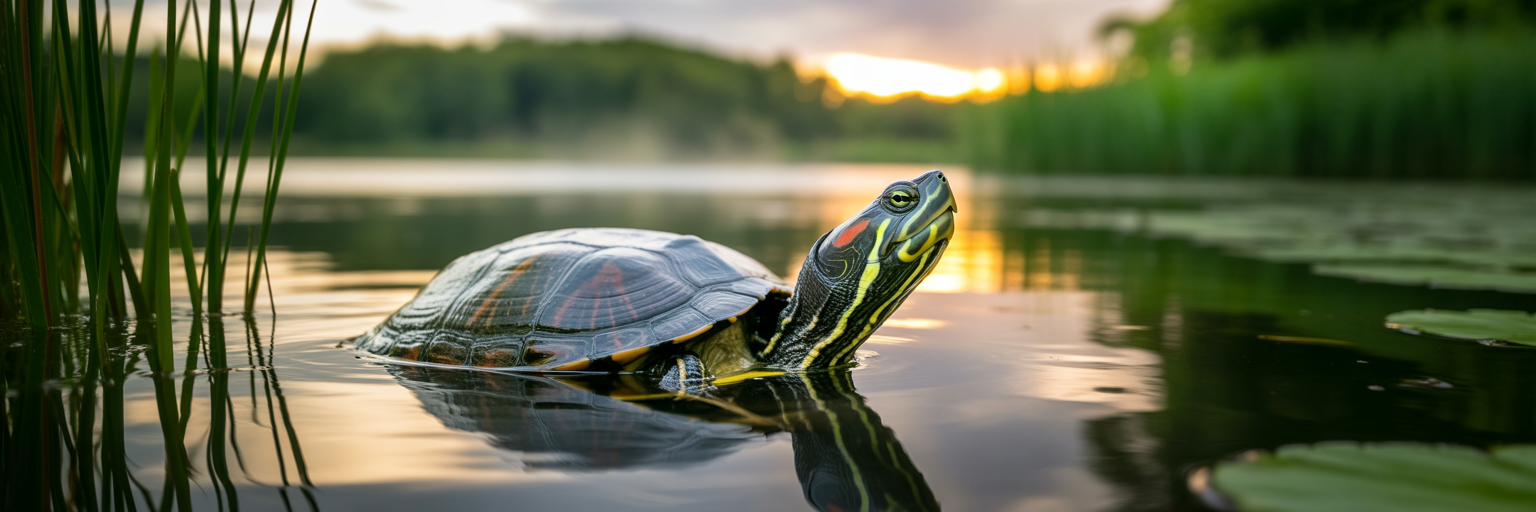 Turtle surfacing for air to breathe