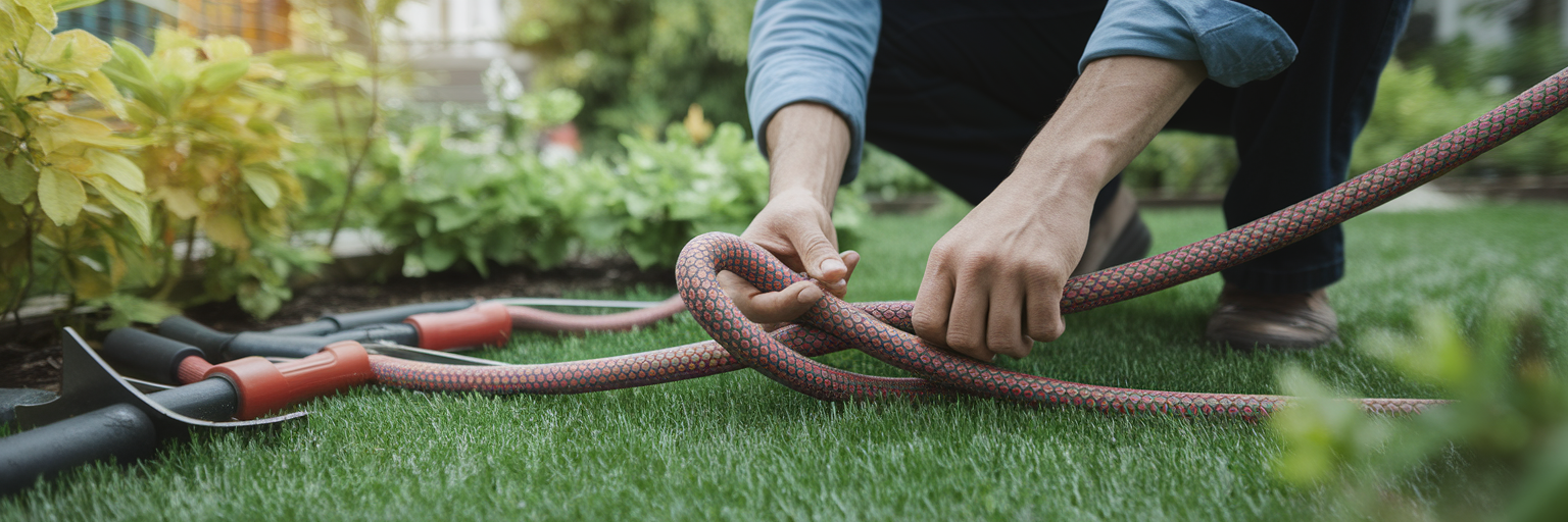 Untangling knotted hose fixing links 🇸🇬 English (Singapore)