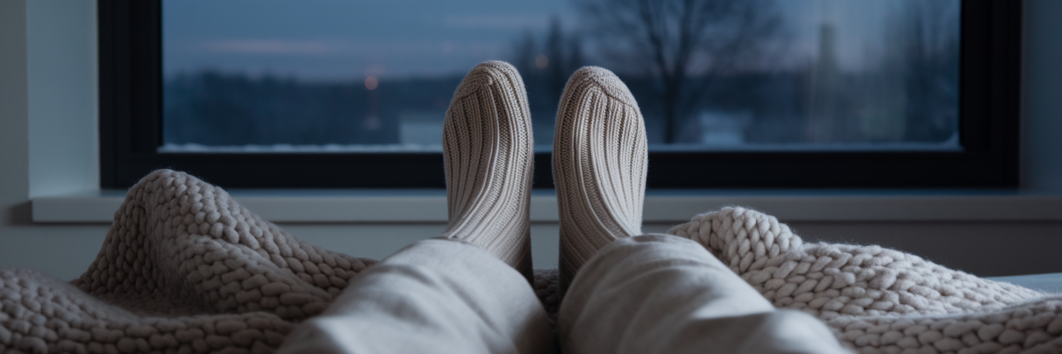 Warme Füße im Bett für besseren Schlaf