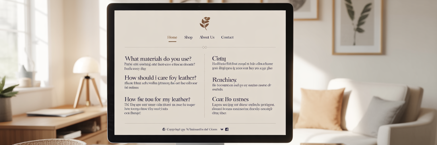 Well-structured FAQ page for voice search optimisation.