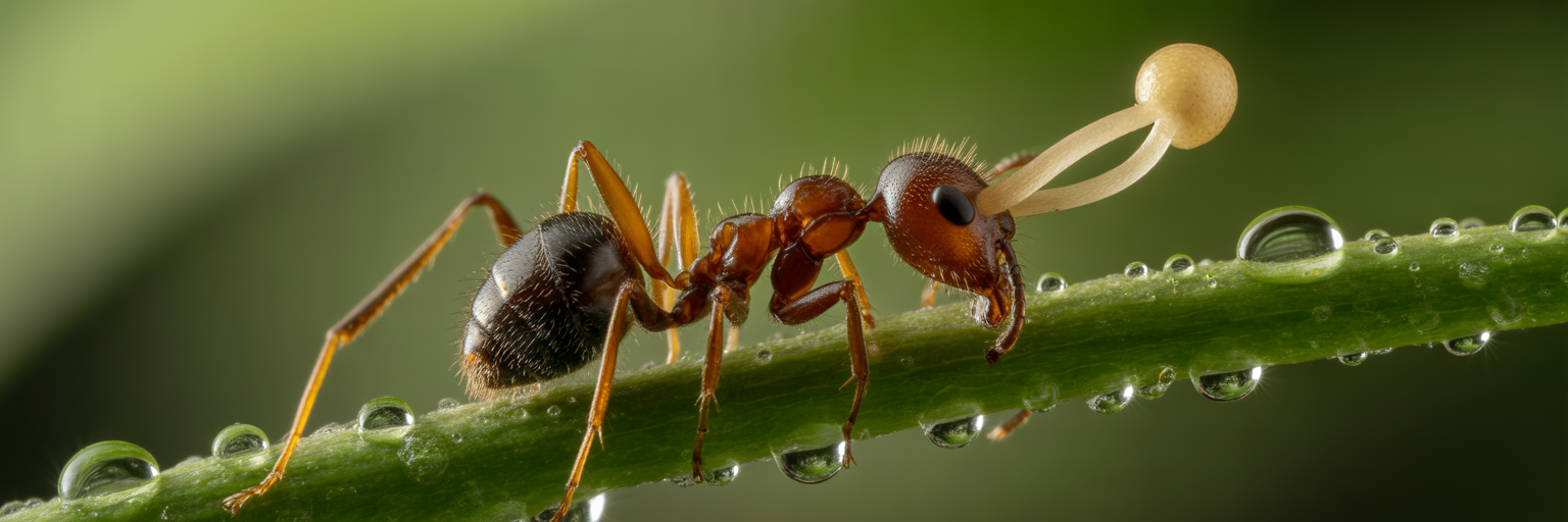 Zombie ant fungus fruiting body