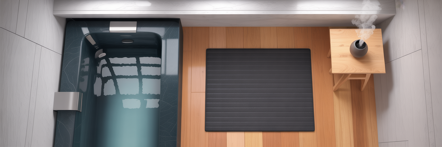 Zoned layout of home recovery room.